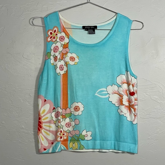 Y2K Floral Design Tank by Ecetera - Picture 1 of 4